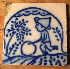 Carreau Faïence XIXe De