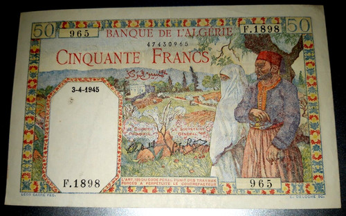 Rare algerie france - france, 50