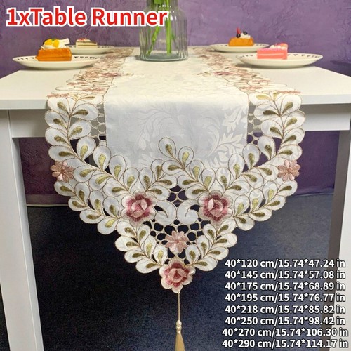 Nappe chemin table fleur - chemin,