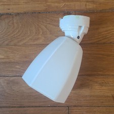 Applique ancienne en verre et support en porcelaine