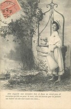 CP SERIE FEMME PIEDS NUS AU