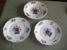 3 anciennes assiettes plates