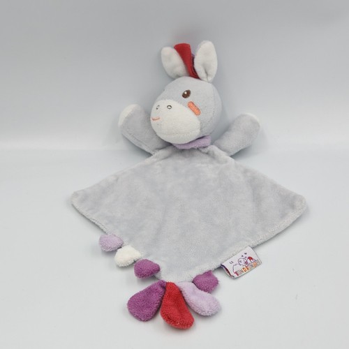 Doudou plat ane cheval - , gris