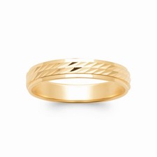 Bague alliance motif chevron