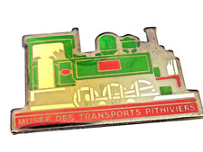 pin's pins badge. Musee des transports  Pithiviers  sncf locomotive Tab1