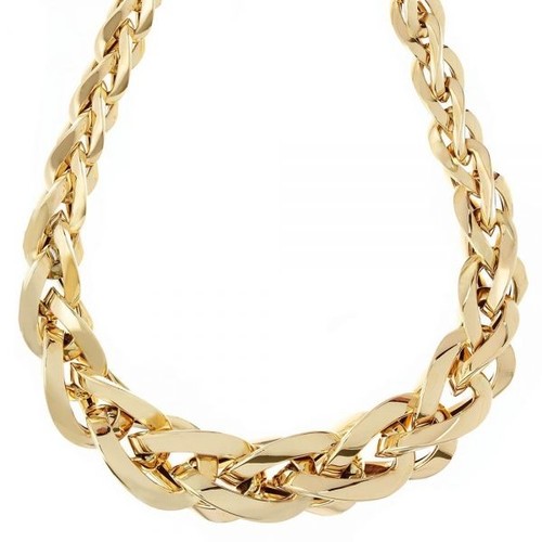 Collier jaune 18 - or,