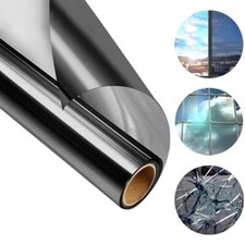 Miroir Film Réfléchissant Isolé Animal Intimité Protection UV 50 / 60CM Noir