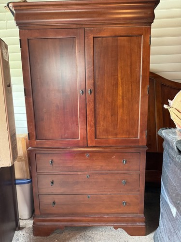 Armoire wardrobe used - wardrobe, cherry