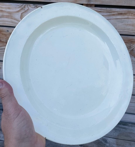 Plat blanc faïence fine - blanc,