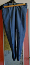 PANTALON CULOTTE CHEVAL EQUITATION VELOURS COTELE GRIS FEMME T42 VINTAGE EKITAS