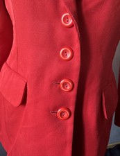 ❤️ Veste rouge vif HT Tenue Paris – made in France – laine & polyester taille 40