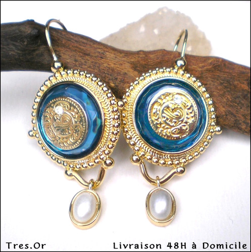 Boucles oreille style art - boucles,
