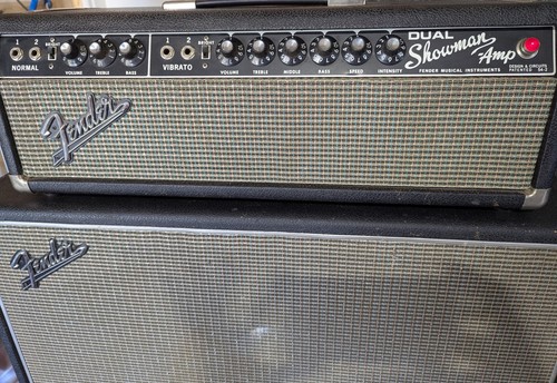 1967 fender dual showman amp - dual,