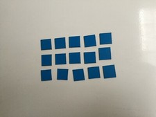 LOT X15 PIXEL ART AIMANT BLEU 1.5CM / 1.5CM REFRIGERATEUR FRIGO CONGELATEUR
