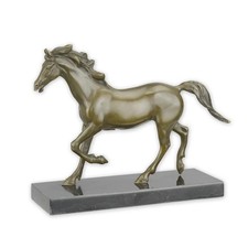 STATUE MODERNE SCULPTURE BRONZE CHEVAL