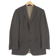 Veste Blazer Digel Stretch En Laine Vierge Grise Sw7 Taille EU 52 UK/US 42