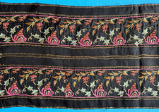 TEXTILE ANCIEN - Soie noire