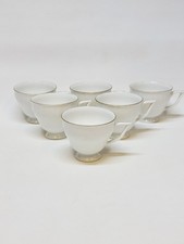 6 Tasses Porcelaine Torsadé Swirl Royal Tettau Annette Bavaria Germany Vintage 