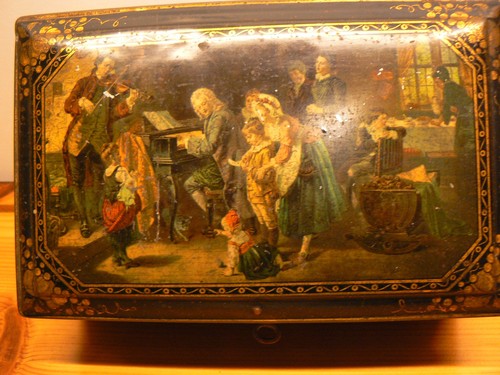 Ancienne boite biscuit - ancienne,