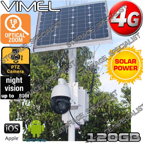 Security camera solar ptz - solar,