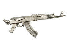 PENDENTIF kalashnikov ARGENT MASSIF 925 SARALINKA **