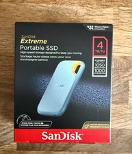 Disque dur SSD portable SANDISK Extreme 4To bleu