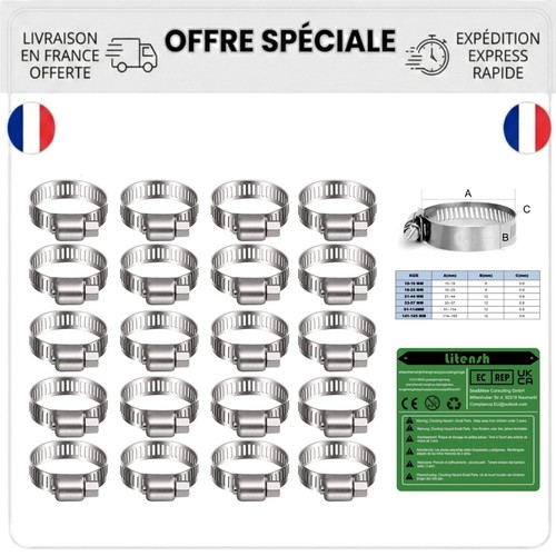 Colliers serrage inox - colliers,