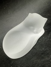 Franklin Mint Figurine Chat De Collection 1986 Verre Dépoli 