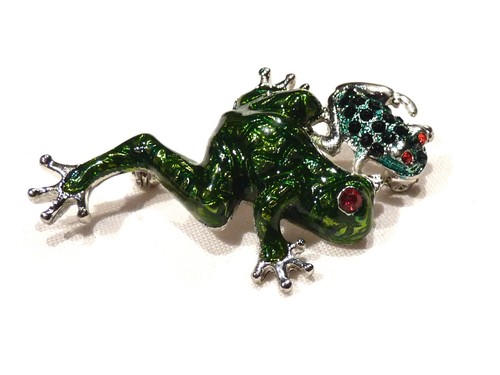 Bijou alliage argenté broche