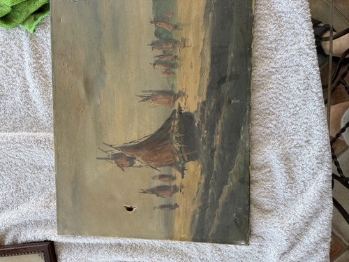 Hiuile sur tableau - sur, marine