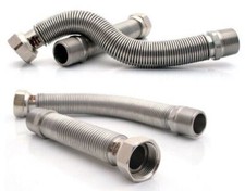 Tuyau ondulé en acier inoxydable, tuyau de raccordement flexible...