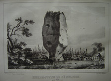 Lithographie Menhir de
