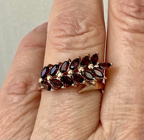 Beau grenat ancienne - ancienne, bague