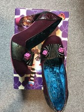 Dés à talons transparents épais violet Alice au pays des merveilles Irregular Choice taille 7