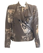 CHEMISIER FEMME HERMES "PROJET D'UN DECOR DE VITRINE" 2006/07 T40 Comme Neuf