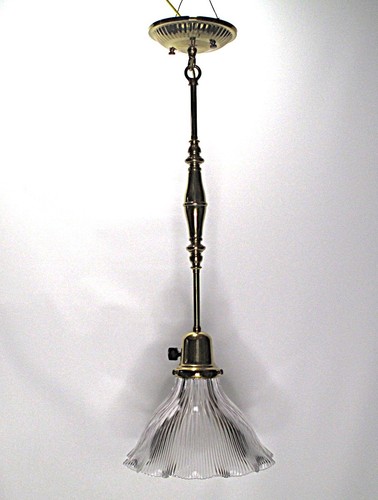 Vintage brass pendant - , light