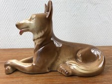Faience st SAINT CLEMENT circa. 1950/1960 CHIEN GRAND modèle BEL ETAT / Dog 