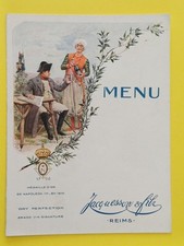menu ancien CHAMPAGNE