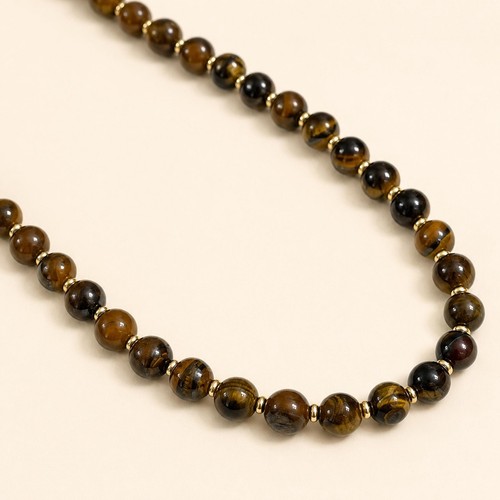 Collier perles œil de - perles,