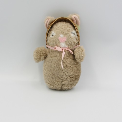 Ancienne peluche lapin marron