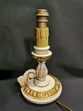 lampe ancienne - Pied de lampe en bois .