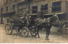 Carte Photo - PARIS - Taximètre de la Compagnie l'Urbaine - Attelage