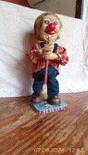 jouet ancien années 70 automate Japonais clown balais