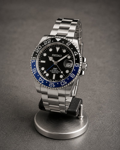 Montre gmt noir bleu - noir,