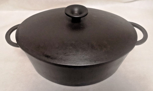 Cocotte fonte noire ovale - cocotte,