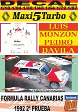 DECAL RENAULT 5 MAXI TURBO