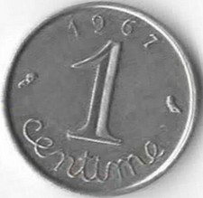 1 centime Épi 1967. N°3.