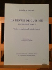 Bohuslav Martinu La revue de cuisine partition pour piano éditions Leduc