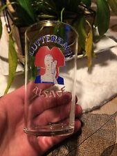 rare verre à biere gobelet droit lutterbach alsace 