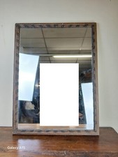 Ancien miroir de boiserie époque Napoléon III en bois a double patine